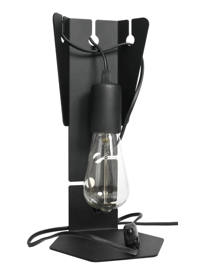 Lampe à poser Acier Noir E27 1 Arby Noir - Kiabi