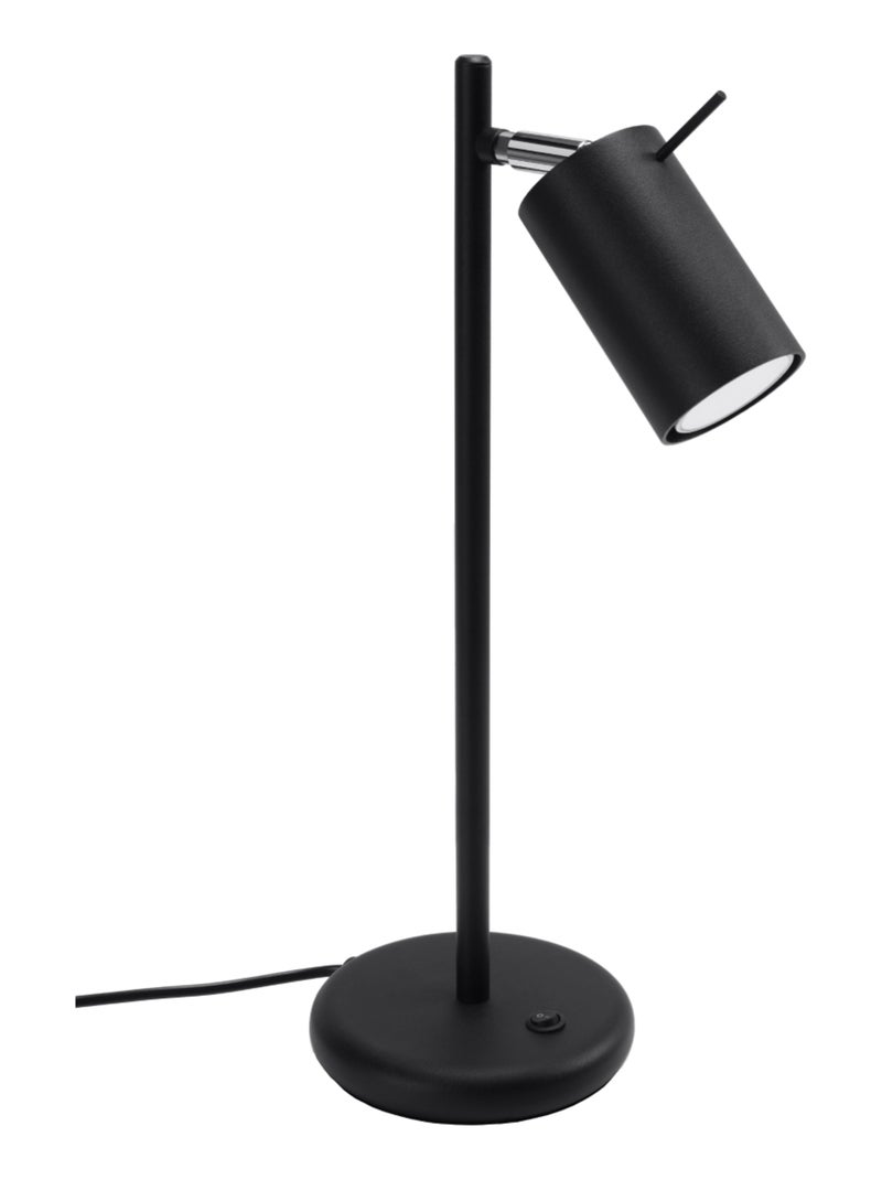 Lampe à poser Acier Noir GU10 1 Ring Noir - Kiabi