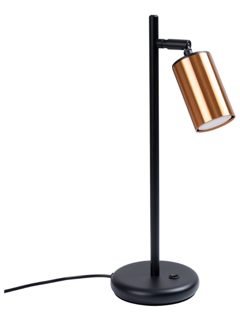 Lampe à poser Acier Noir/Cuivre GU10 1 Winx Noir - Kiabi