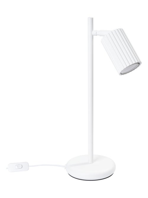 Lampe à poser Aluminium Blanc GU10 1 Karbon - Kiabi