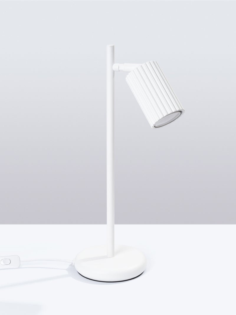 Lampe à poser Aluminium Blanc GU10 1 Karbon Blanc - Kiabi