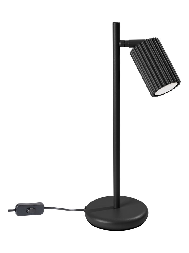 Lampe à poser Aluminium Noir GU10 1 Karbon Noir - Kiabi