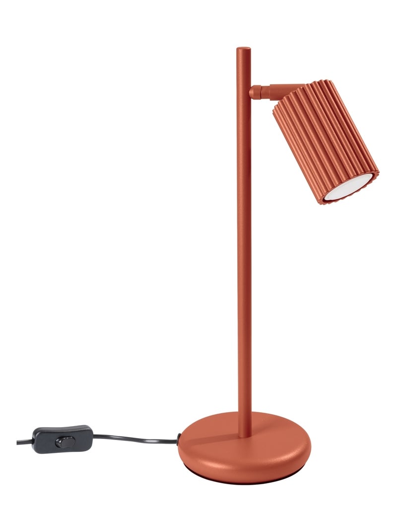 Lampe à poser Aluminium Ocre Rouge GU10 1 Karbon Rouge - Kiabi