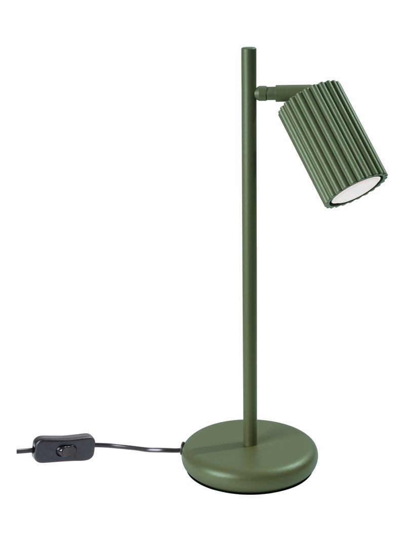 Lampe à poser Aluminium Vert Olive GU10 1 Karbon Vert olive - Kiabi