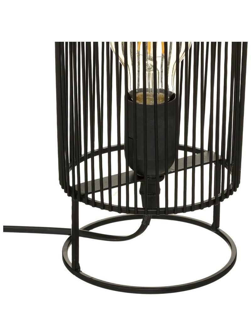 Lampe à poser au style indus Noir - Kiabi