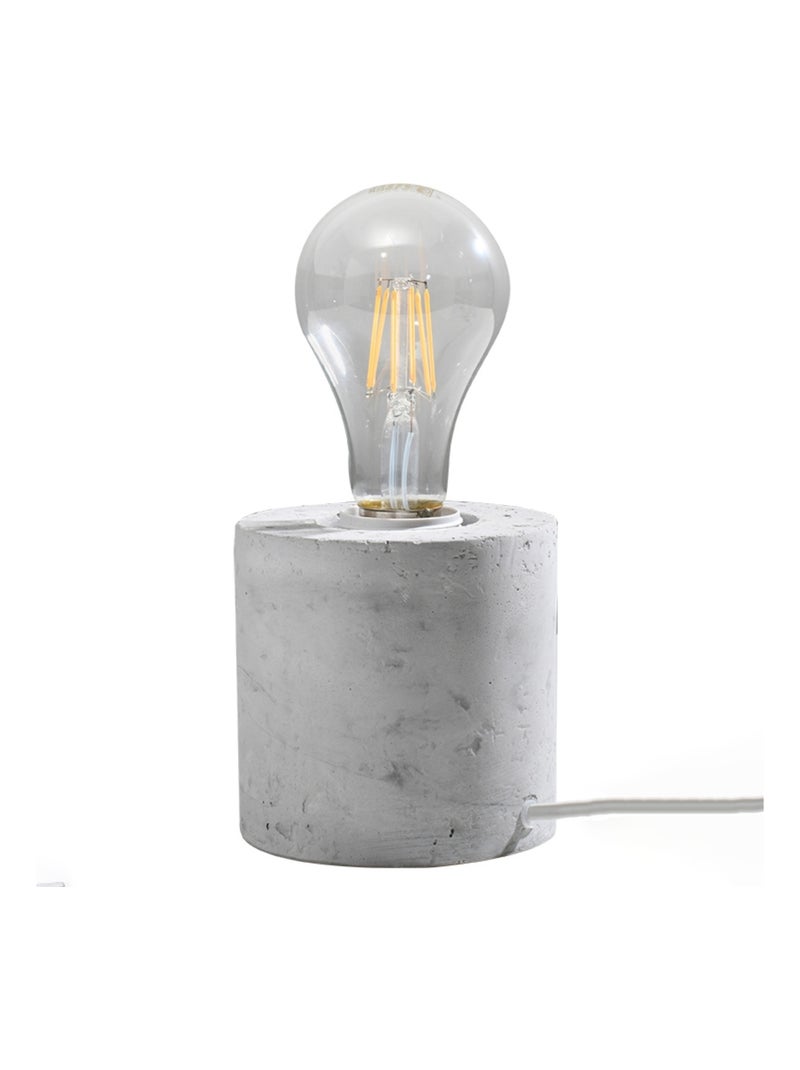Lampe à poser Béton Gris E27 1 Salgado Gris - Kiabi