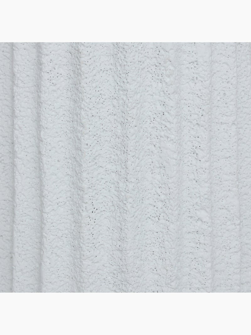 Lampe à poser béton nervuré abat-jour tissu FERNAN Blanc - Kiabi