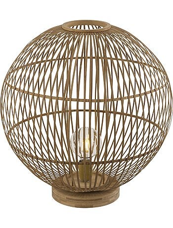Lampe à poser boule en bambou grand modèle HILDEGARD