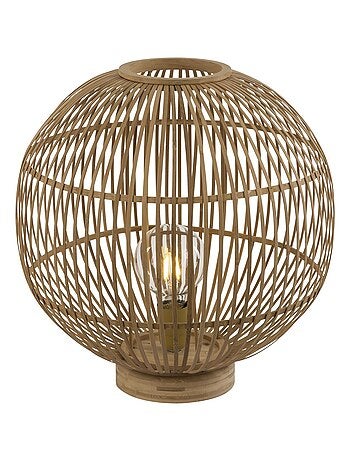 Lampe à poser boule en bambou HILDEGARD