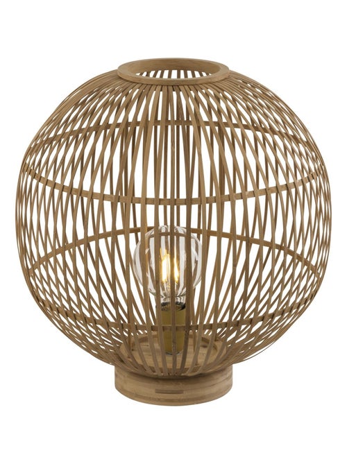 Lampe à poser boule en bambou HILDEGARD - Kiabi Lampe à poser boule en bambou HILDEGARD - Kiabi