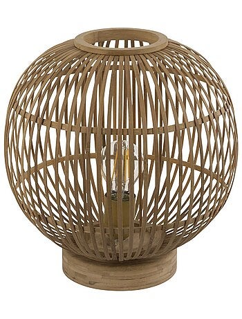 Lampe à poser boule en bambou petit modèle HILDEGARD