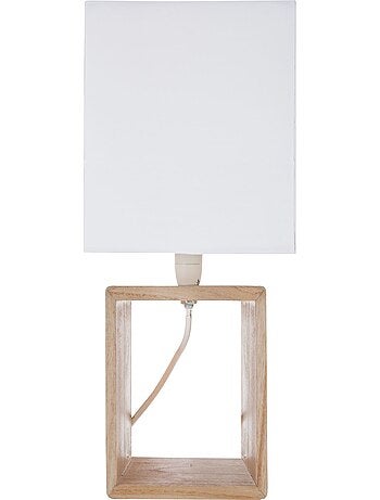 Lampe à poser carrée en bois POJO