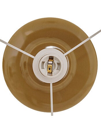 Lampe à poser céramique abat-jour lin VINUS