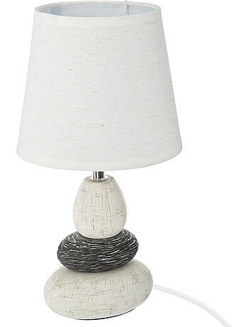 Lampe à poser céramique galets empilés CLARY