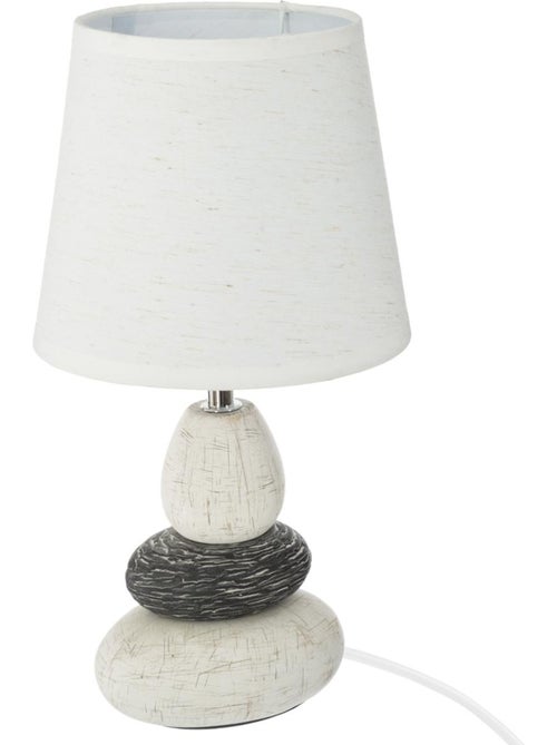 Lampe à poser céramique galets empilés CLARY - Kiabi