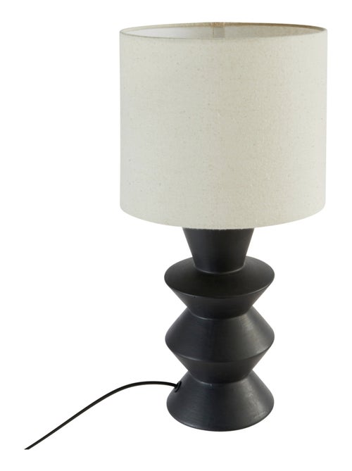 Lampe à poser  céramique noire - Kiabi