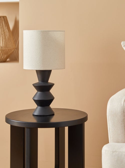 Lampe à poser  céramique noire - Kiabi