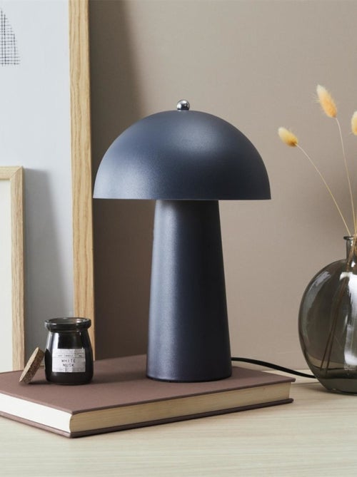 Lampe à poser champignon gris - Kiabi