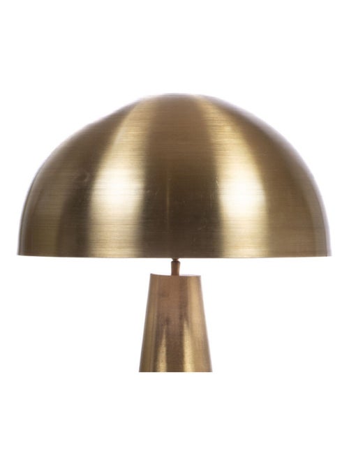Lampe à poser champignon – Métal doré brossé - Kiabi
