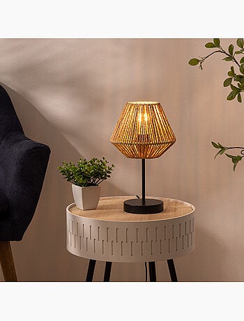 Lampe à poser corde tressée JILY
