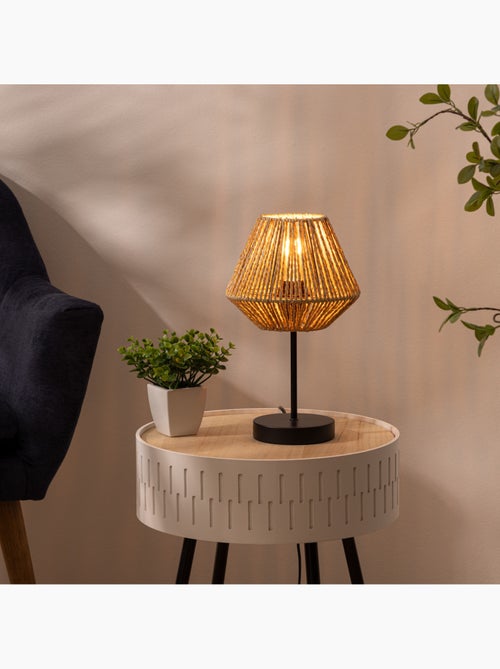 Lampe à poser corde tressée JILY - Kiabi