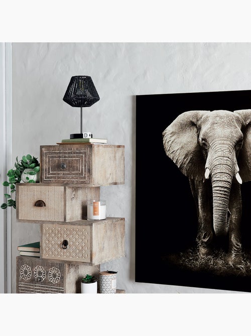 Lampe à poser corde tressée JILY - Kiabi