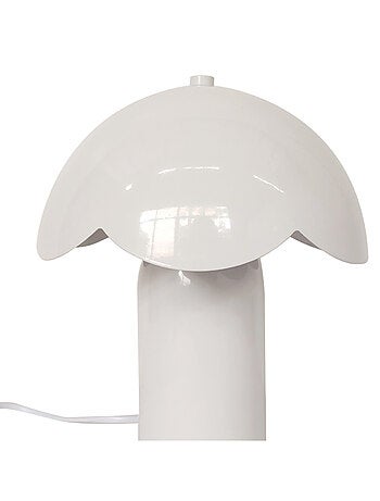 Lampe à poser décorative en métal avec abat-jour arrondi