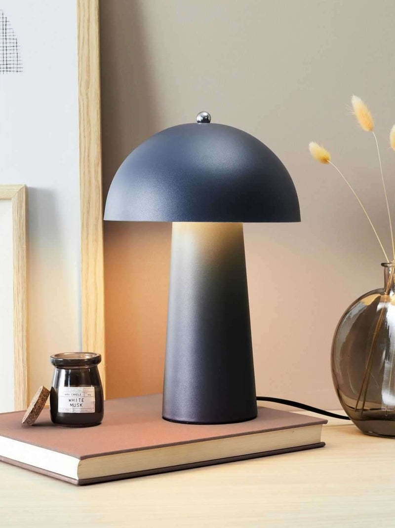 Lampe à poser design champignon Gris foncé - Kiabi
