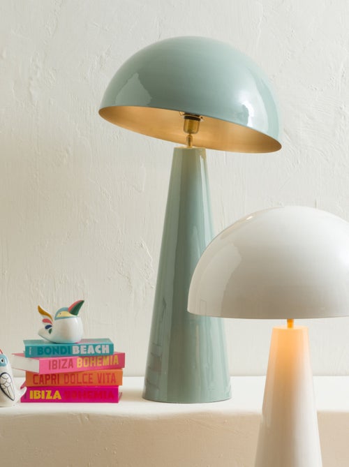 Lampe à poser design dôme – blanc brillant - Kiabi Lampe à poser design dôme – blanc brillant - Kiabi