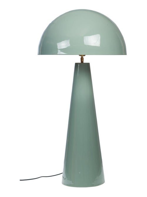 Lampe à poser design dôme – Vert sauge brillant - Kiabi