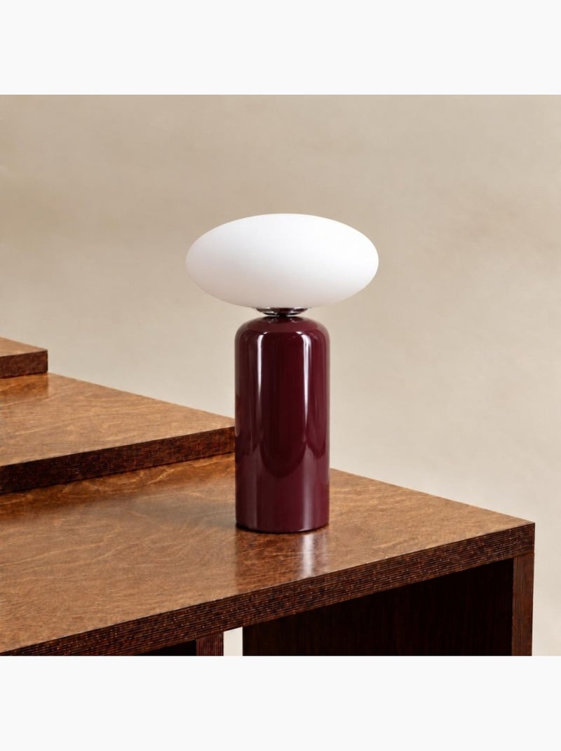 Lampe à poser design en céramique 43cm Bordeaux - Kiabi
