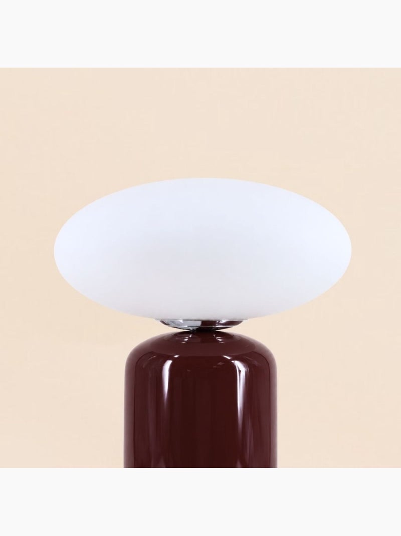 Lampe à poser design en céramique 43cm Bordeaux - Kiabi