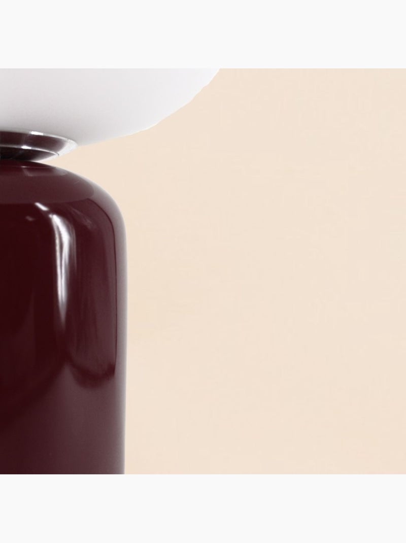 Lampe à poser design en céramique 43cm Bordeaux - Kiabi