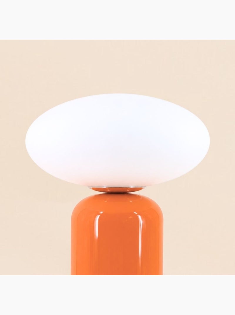 Lampe à poser design en céramique 43cm Orange - Kiabi