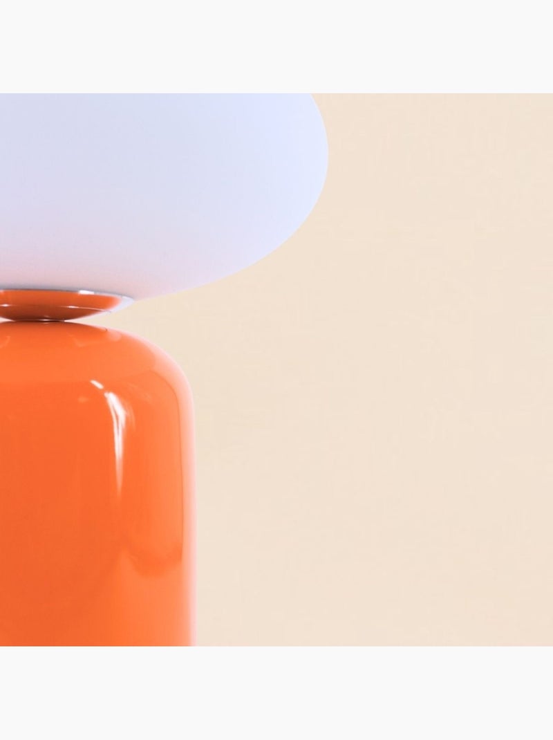 Lampe à poser design en céramique 43cm Orange - Kiabi