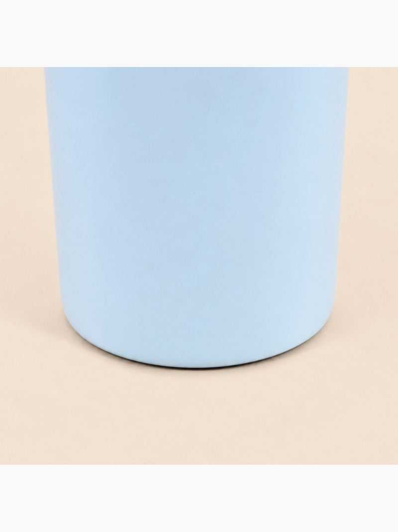 Lampe à poser design en céramique et verre 31cm Bleu - Kiabi