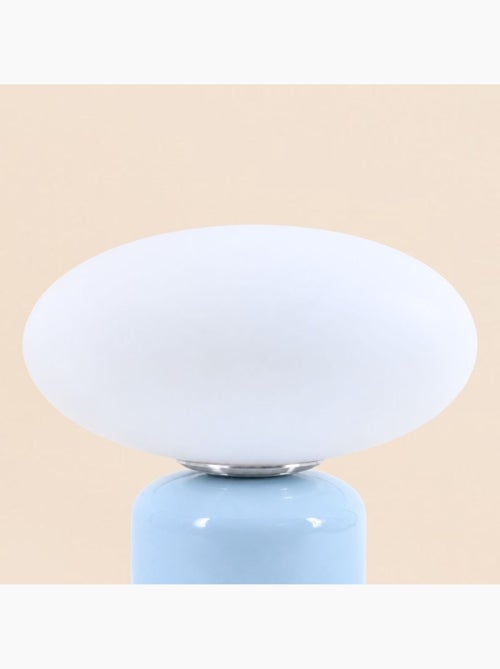 Lampe à poser design en céramique et verre 31cm - Kiabi Lampe à poser design en céramique et verre 31cm - Kiabi