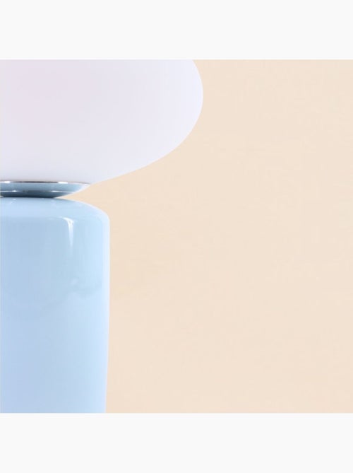 Lampe à poser design en céramique et verre 31cm - Kiabi Lampe à poser design en céramique et verre 31cm - Kiabi