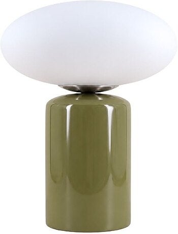 Lampe à poser design en céramique et verre 31cm