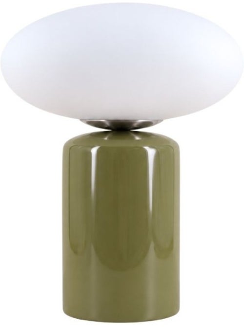 Lampe à poser design en céramique et verre 31cm - Kiabi Lampe à poser design en céramique et verre 31cm - Kiabi