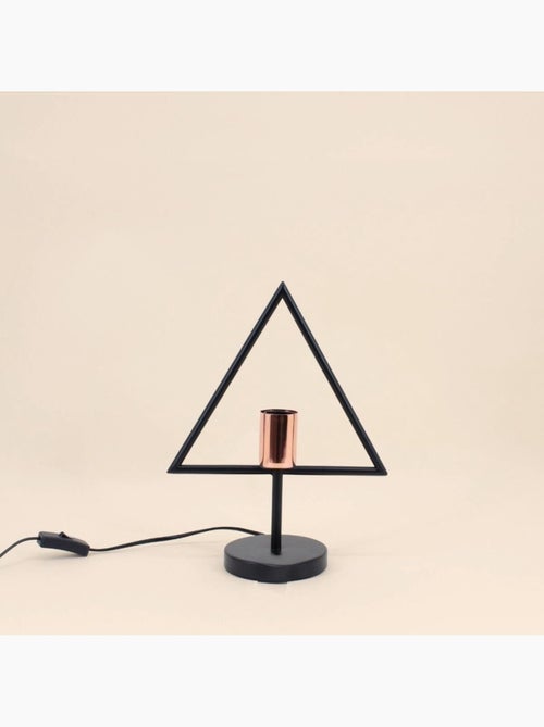 Lampe à poser design forme triangle - Kiabi