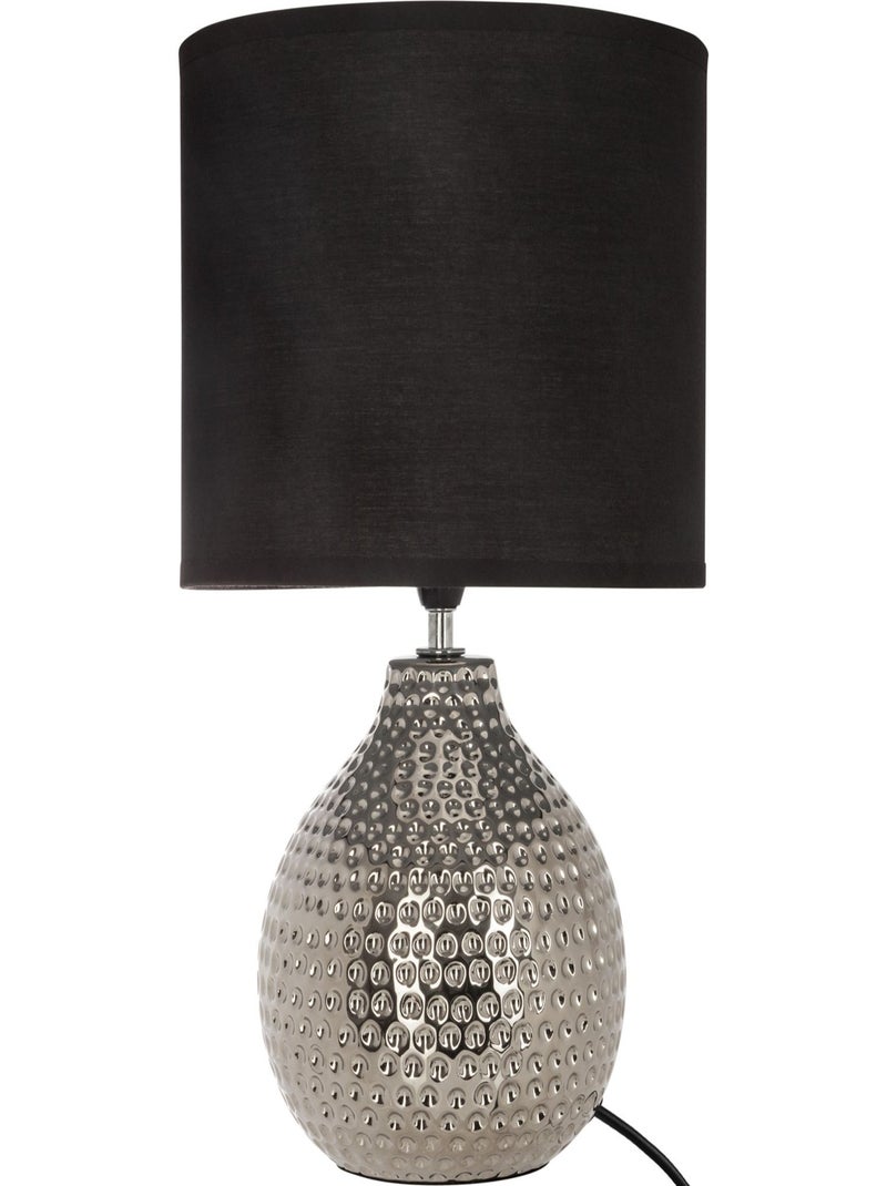 Lampe à poser design martelé Angie Argent - Kiabi