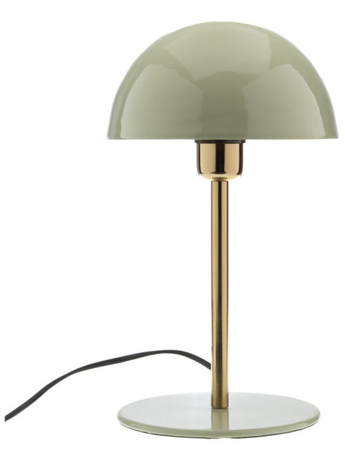 Lampe à poser design tige dorée & abat-jour vert sauge - Kiabi