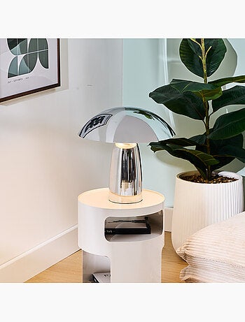 Lampe à poser en acier 2 douilles OMIA