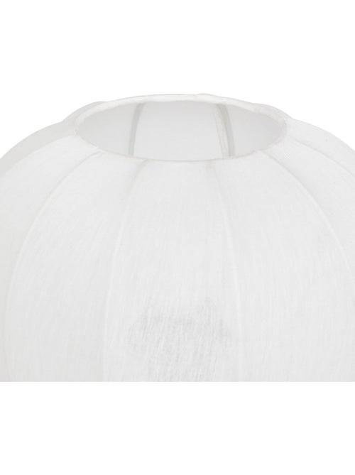 Lampe à poser en acier abat-jour en coton TOBIE - Kiabi