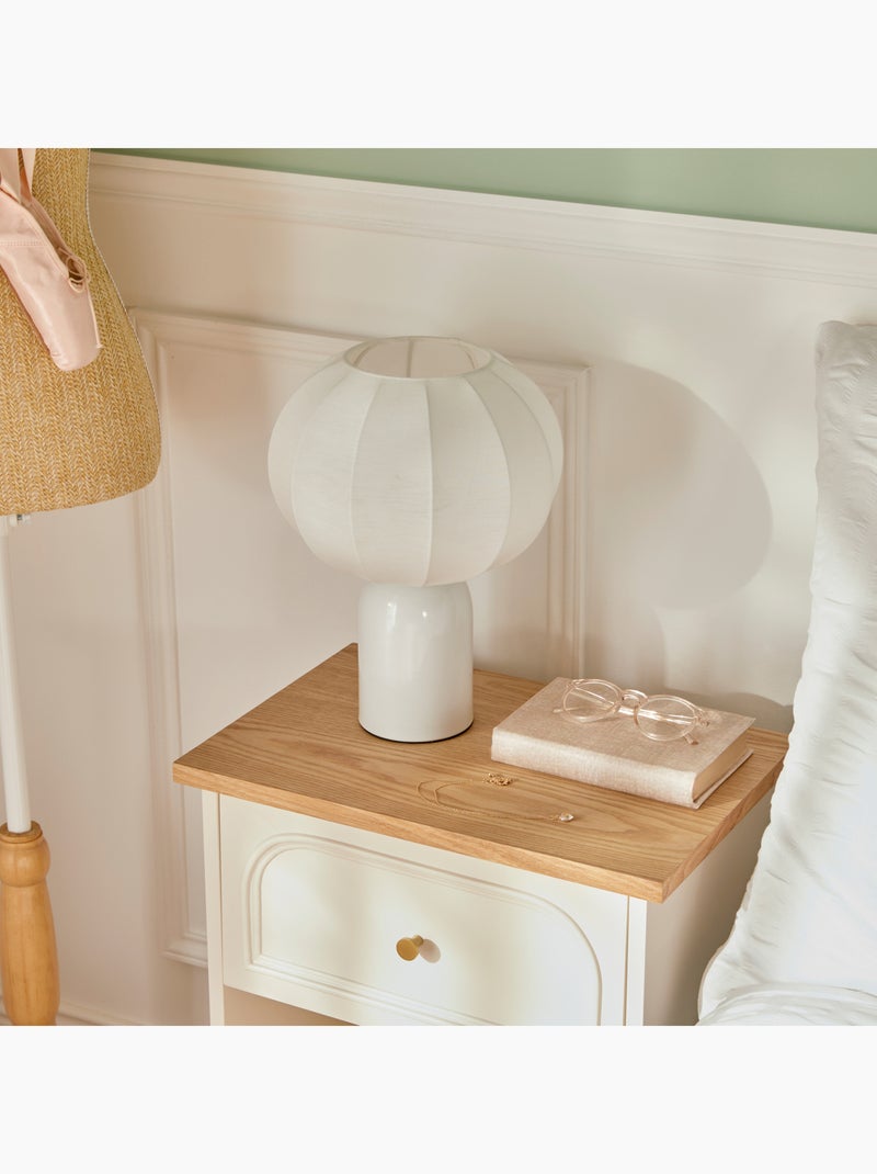 Lampe à poser en acier design moderne Blanc - Kiabi