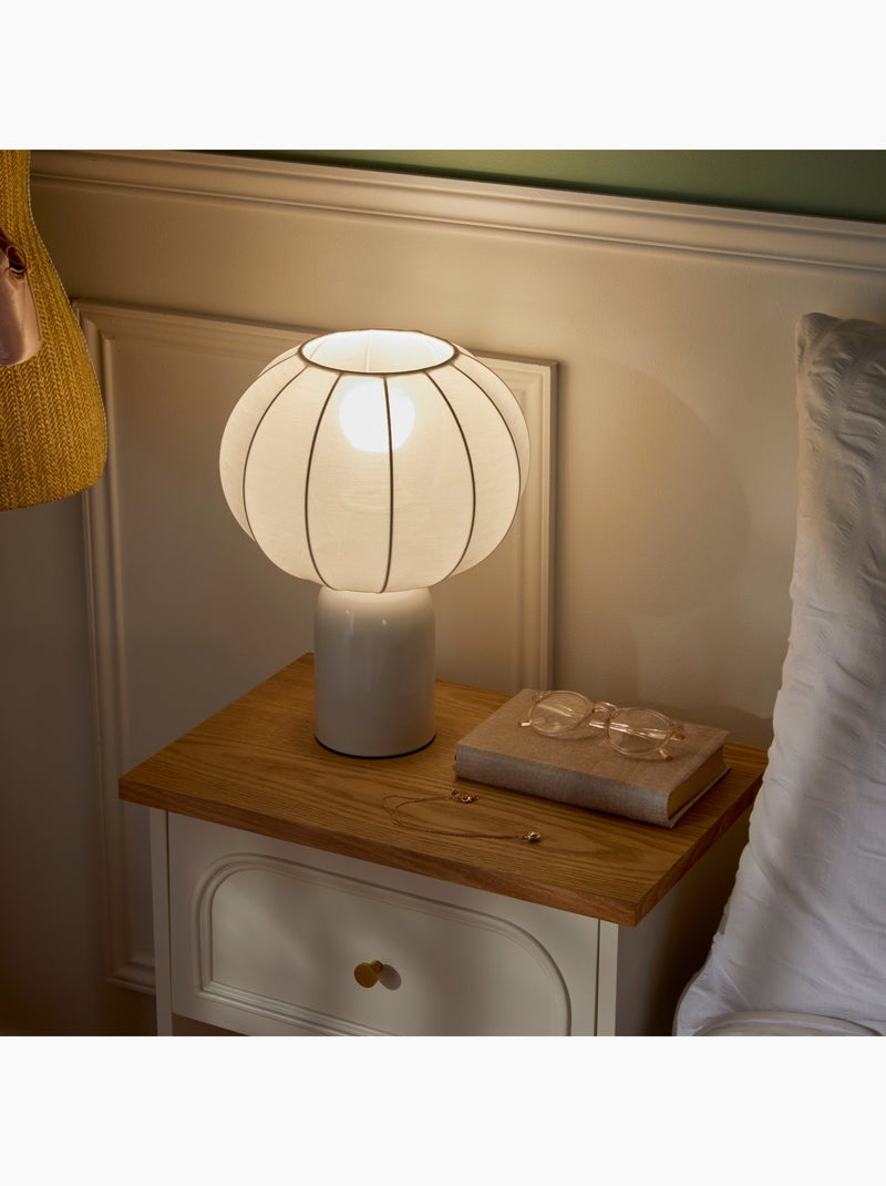 Lampe à poser en acier design moderne Blanc - Kiabi