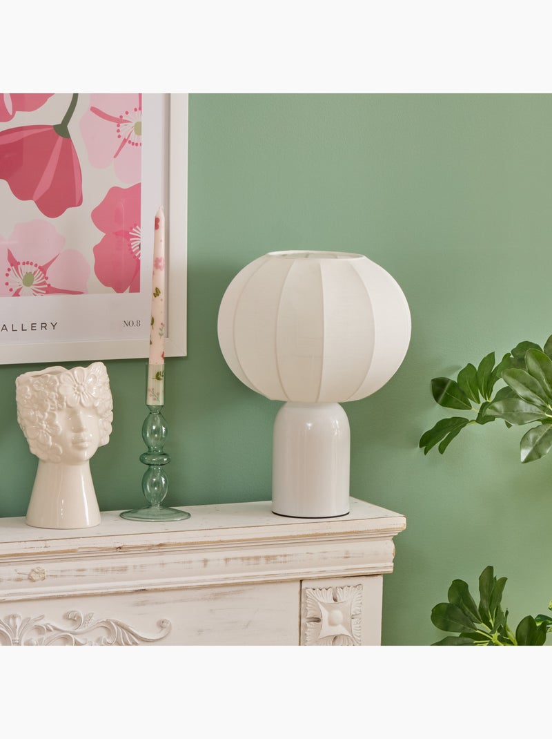 Lampe à poser en acier design moderne Blanc - Kiabi