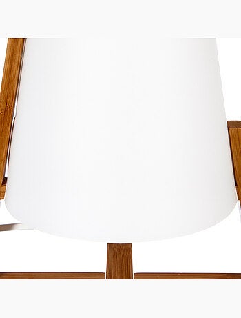 Lampe à poser en bambou abat-jour papier GONG