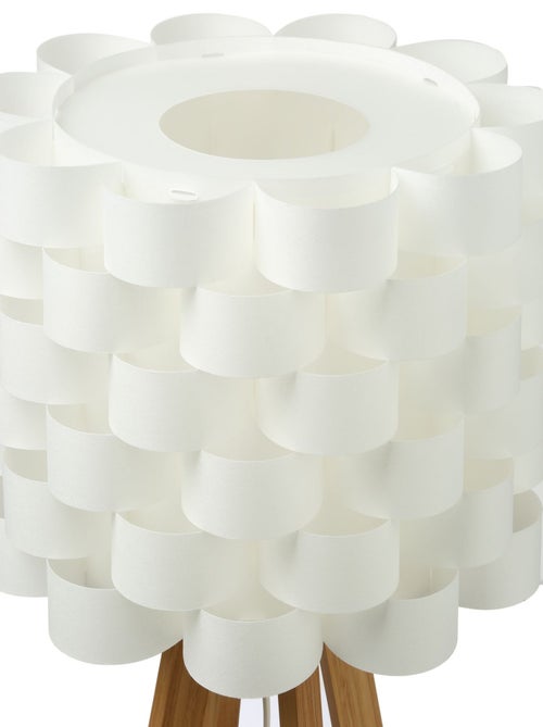 Lampe à poser en bambou et papier MOKI - Kiabi